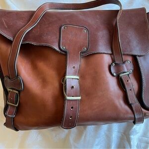 Classic Brown Leather Men's Bag